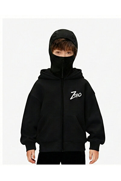 Flaubert Snow Masked Ninja Unisex Zippered Sweatshirt Cardigan 3 Yarn Thick Z...