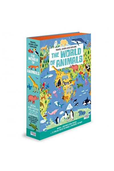SASSI Μάθετε και εξερευνήστε - Παζλ Animal World (200 κομμάτια)