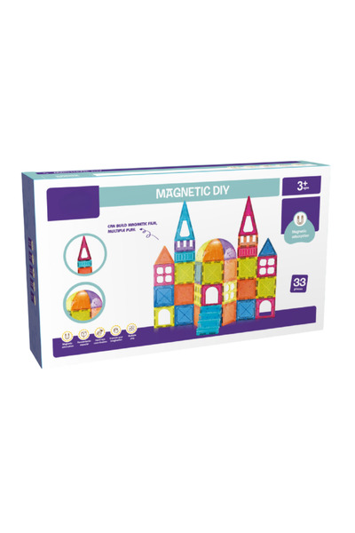 Bufnitel Комплект магнитни конструктори - 33 части (7,5 см)