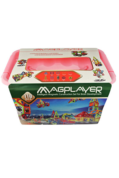 Magplayer Joc de constructie magnetic - 118 piese