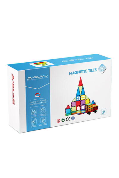 Magplayer Set de constructie magnetic 3D - 46 piese