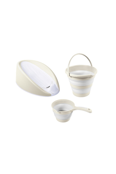 Dolu Nuve 3 in 1 set with anatomical bathtub support - Beige