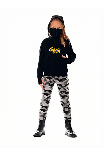 Flaubert Snow Mask Ninja Unisex Zippered Sweatshirt Cardigan 3 Yarn Thick Zip...