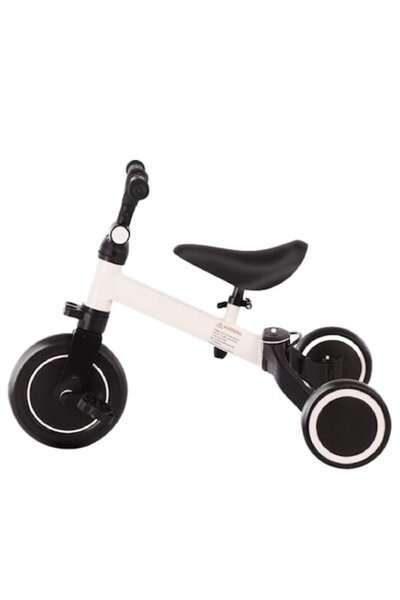 GÖKART Tricicletă Happybaby 3 în 1 Go Kart, +2 ani, culoare albă