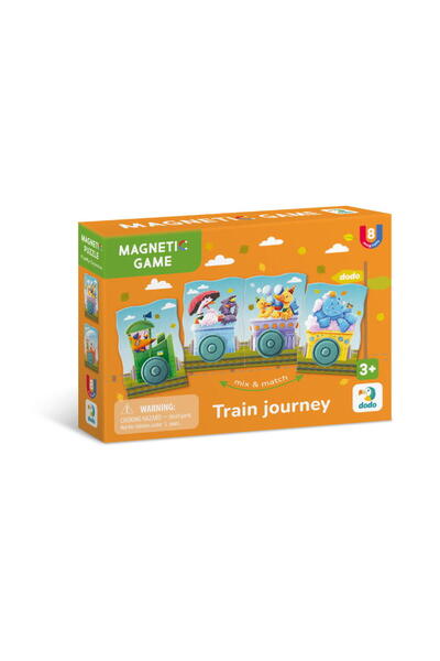 Dodo Set magnetic - Calatorie cu trenul