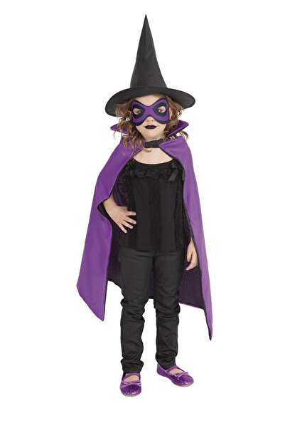 Rubies Комплект за вещици - наметало, шапка и маска