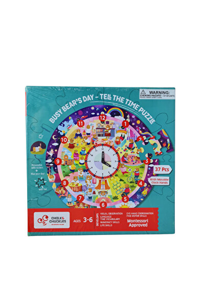Chalk and Chuckles Puzzle - Invatam ceasul cu ursuletul