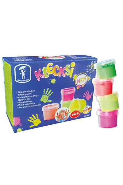 Feuchtmann Χρώμα για ζωγραφική με δάχτυλα - 4 νέον χρώματα