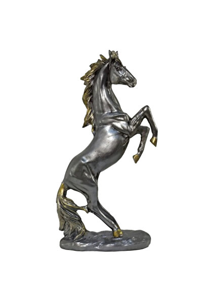 Doğa Şahlanan At Heykeli Gümüş