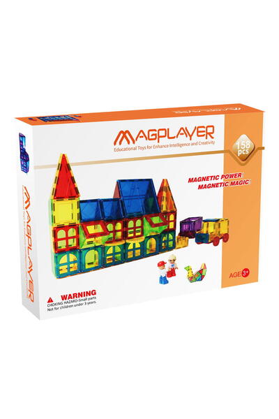 Magplayer Set de constructie magnetic 3D - 158 piese