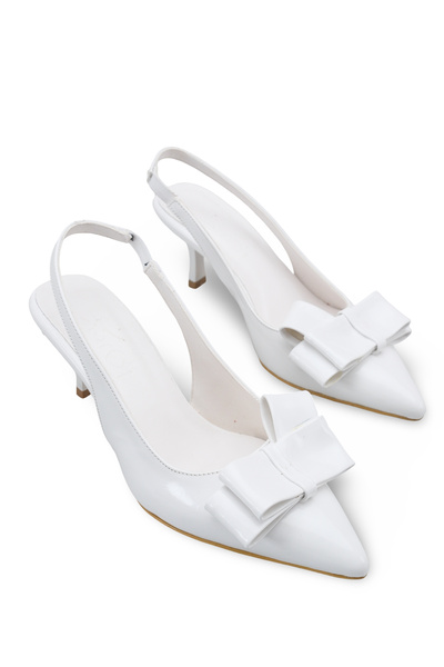 Diardi Women's Pointed Toe Bow Detailed Pointed Toe Heeled Shoes Stiletto