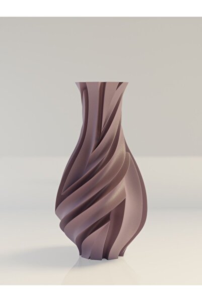Mays3Dstudio 3D Baskı Modern Spiral Dekoratif Vazo – Şık Salon Masaüstü Biblo...