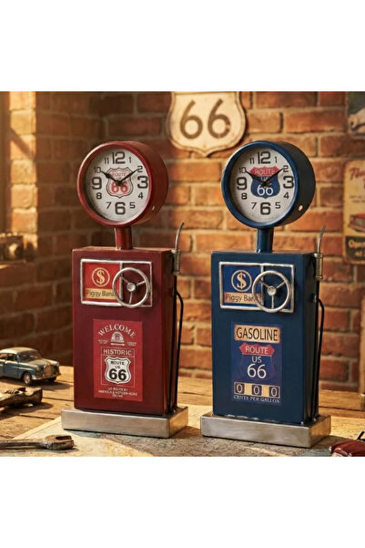 Epilons Classic gas station design desktop clock zenvi̇a-4567