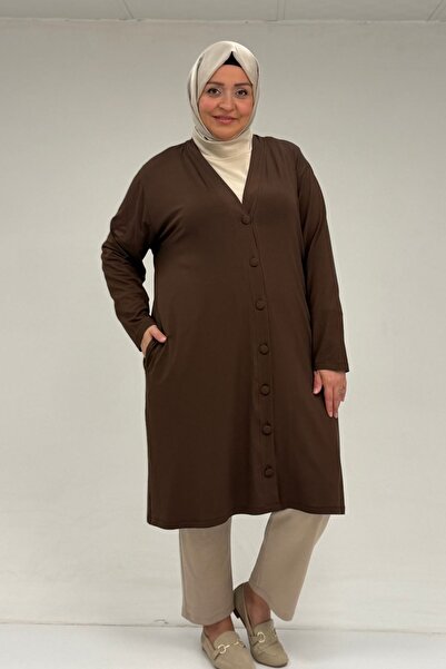 Eslina 63005 Jachetă din bumbac pieptănat, mărime mare, cu nasturi decorativi...