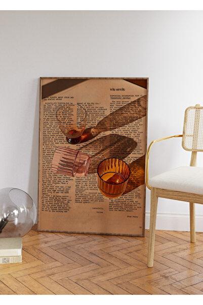 Tuba Decor One Piece Wooden Framed Living Room Hall Kitchen Table