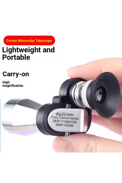 Choice silver telescope Portable high-definition monocular telescope with hig...