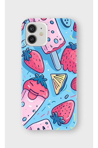 lelia حافظة هاتف شفافة مطبوعة متوافقة مع iPhone 12 |   مجموعة: سناك تون ديلايت