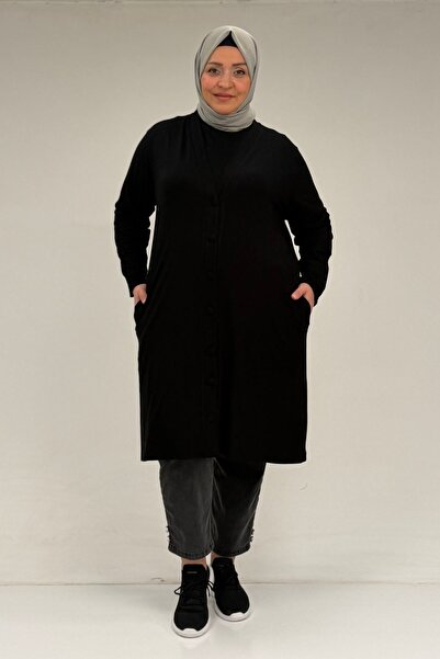 Eslina 63005 Jachetă din bumbac pieptănat, mărime mare, cu nasturi decorativi...