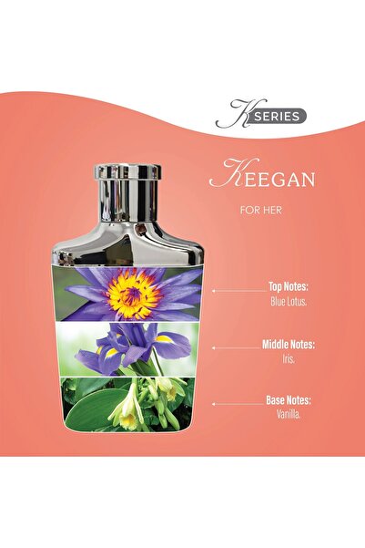 EIKLIQUE LUXURY KEEGAN For Her | Blue Lotus & Vanilla Perfume for Women 100ml