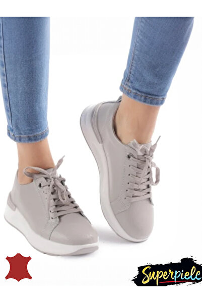 ANGEL BLUE Comfortable casual shoes for women made of natural leather with la...