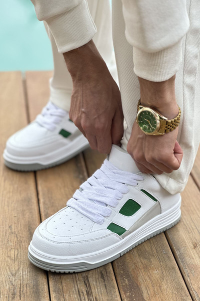 TEET MN2410 - Pantofi sport pentru bărbați CBT Avax ALB/VERDE