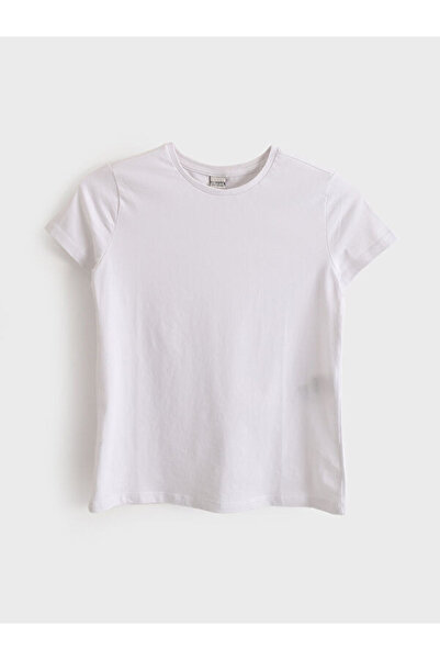 LC Waikiki I Zero Roba Collar Plain Girl's T-Shirt from Freezen Store