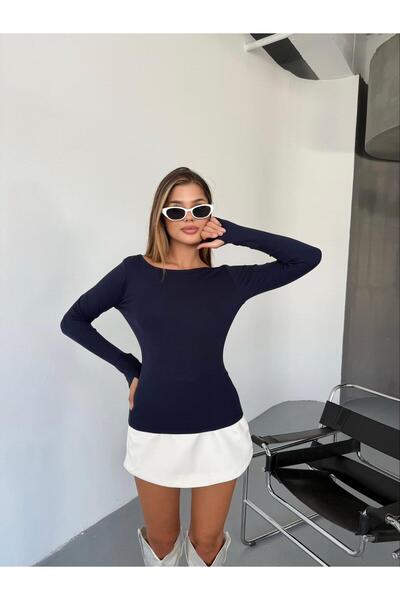 ZACHARIUZ Body with Finger Detailing and Wide Neckline