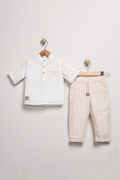 Minitrio 2-Piece Patterned Shirt and Pants Set for Baby Boys & Children