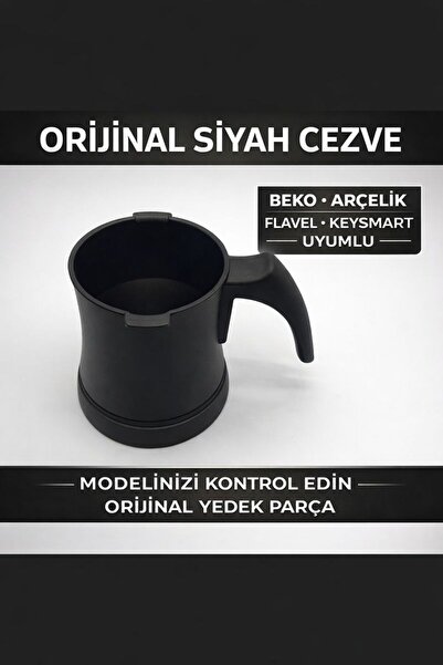 Beko – Arçelik – Flavel – Keysmart Compatible Black Turkish Coffee Machine Coffee Pot (Original Spare Part)