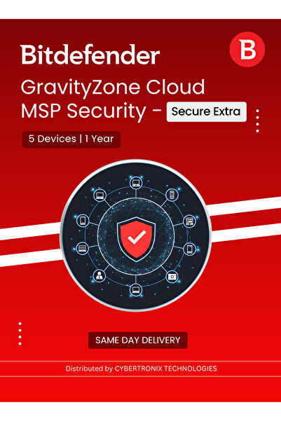BITDEFENDER GravityZone Cloud MSP Security - Secure Extra 5 Devices|Digital L...