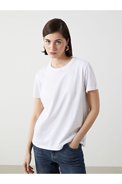 LC Waikiki منتجات فريزن ستور التي لا مثيل لها I تي شيرت نسائي بياقة صفرية من ...