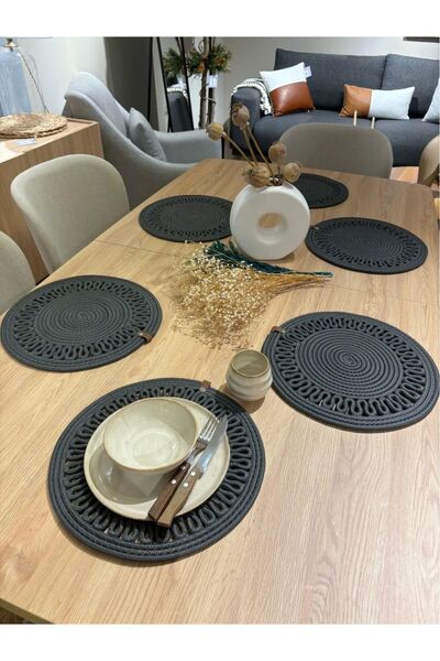 bestbeler American Service Presentation Set Straw Looking Jute Washable Heat ...