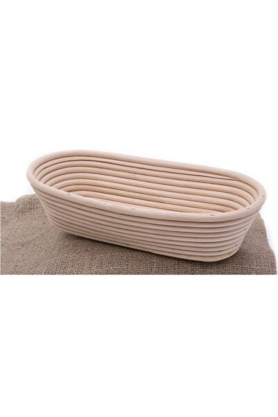 OEM Wicker basket for leavening, oval 0.75Kg, 28 x 13 x 8 cm