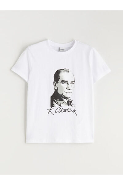 LC Waikiki Zero Roba Collar Ataturk Printed Girl's T-Shirt from Uzg Store to ...