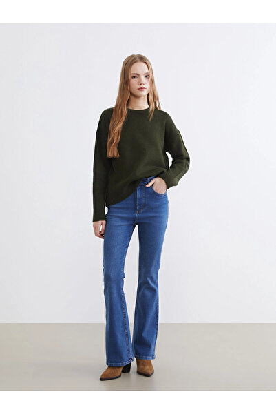 LC Waikiki XSIDE Mavi Mars Flare Kadın Jean Pantolon