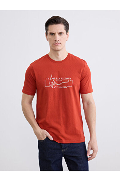 LC Waikiki منتجات فريزن ستور التي لا مثيل لها I تي شيرت رجالي بياقة صفر روبا