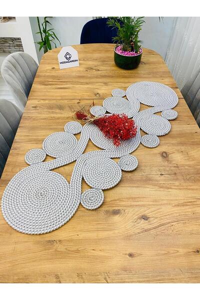 bestbeler Jute, Wicker, Coiled Model, Decorative Table Cloth, Runner 40X110 C...