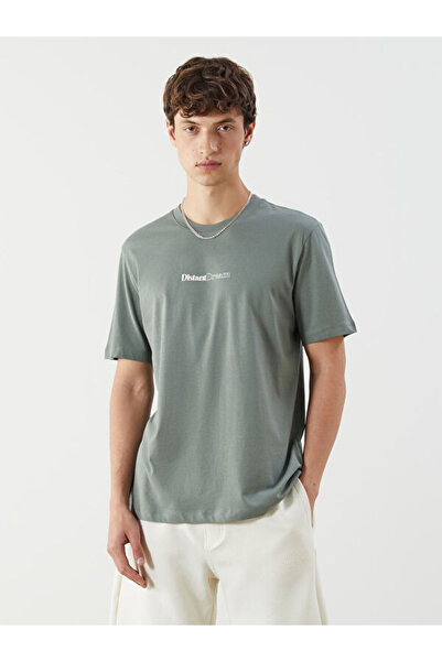 LC Waikiki RMZ GİYİM FARKIŞİLLİK Zero Roba Collar Tricou bărbătesc din bumbac...