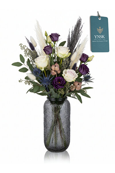 YNSK Lux |   PETRA |   Vază de sticlă importată 26 cm