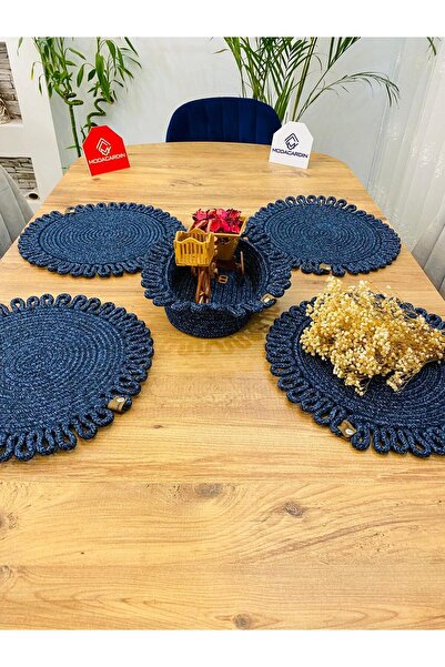 bestbeler Wicker Jute Presentation Plate Mat Supla American Serving Tray and ...