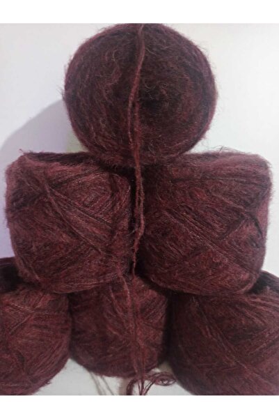 İPEK YÜN İPLİK DÜNYASI Angora Knitting Yarn 3 Ply (Burgundy Shades) Mix 100Gr