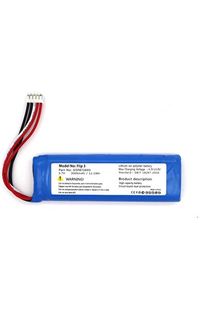 instatech Sertec J-BL Flip 3 uyumlu 3.7v 3000 mah Soketli Batarya