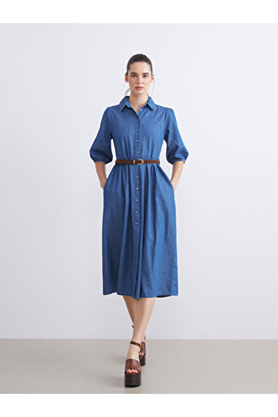 LC Waikiki Timeless Clothing & Timeless Choices Shirt Roba Collar Balloon Sle...
