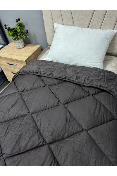 Clasy Cuvertură dublă din satin de bumbac 100%, reversibilă, cu model Arven V...