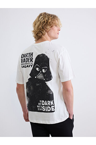 LC Waikiki Ozmarka New Season Crew Neck Men's Star Wars Printed T-Shirt