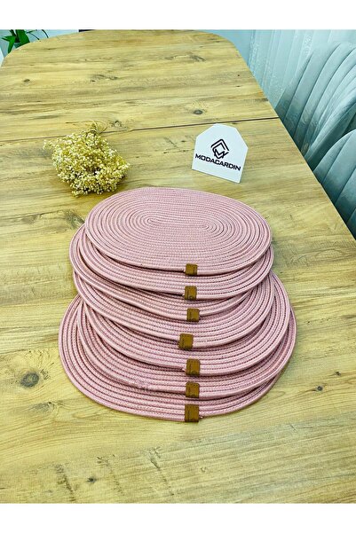 bestbeler Wicker Jute Presentation Plate Mat American Service Oval Supla Set ...