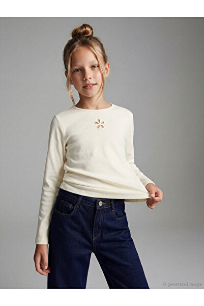 LC Waikiki Sparkling Choices from Shining Store Zero Roba Collar Flower Detai...