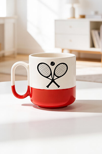 BB TRADE Tennis Design Ceramic Printed Pro Mug 330ml