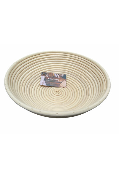 OEM Baker's Shop Wicker Proving Basket, Round, 26 x 9 cm