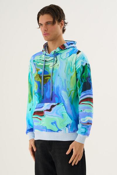 ALEXANDERGARDI Abstract Patterned Oversized Hoodie